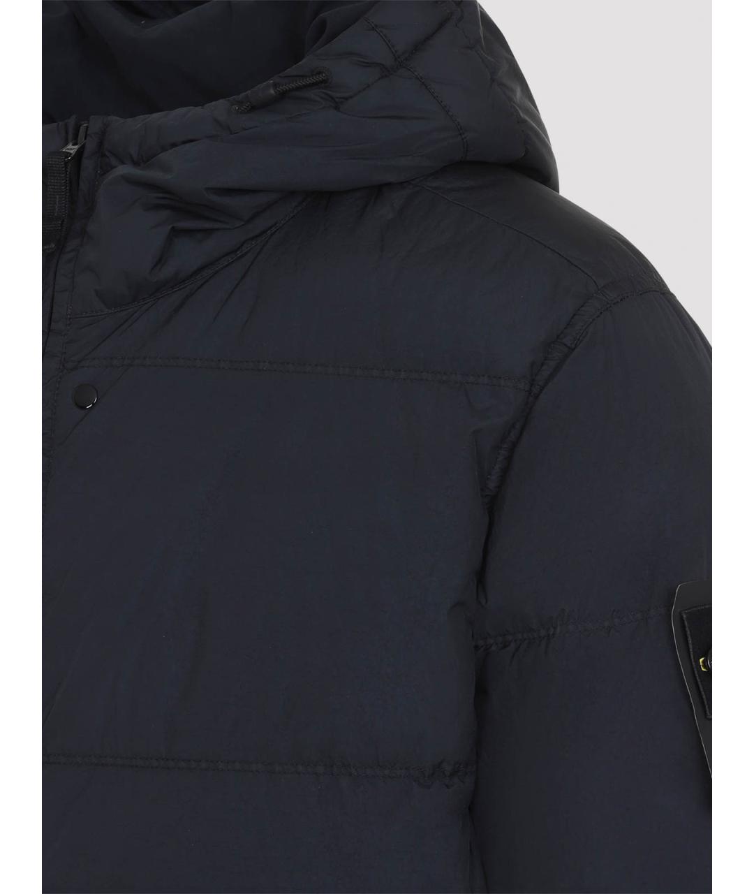 STONE ISLAND Синий полиамидовый пуховик, фото 4