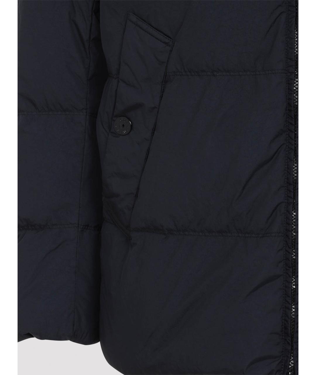 STONE ISLAND Синий полиамидовый пуховик, фото 3