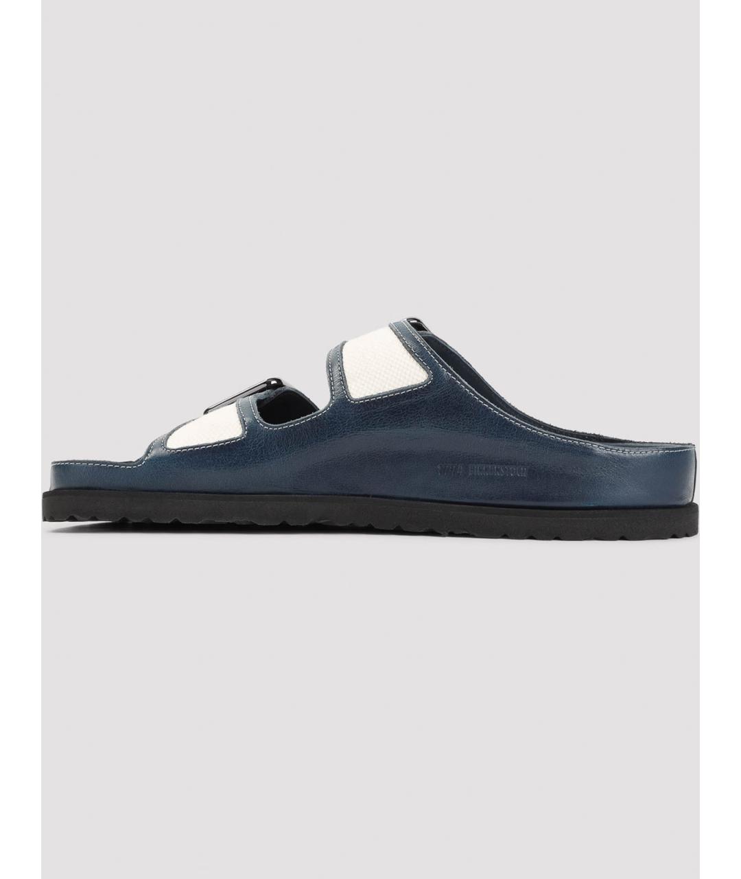 BIRKENSTOCK Синие кожаные сандалии, фото 2