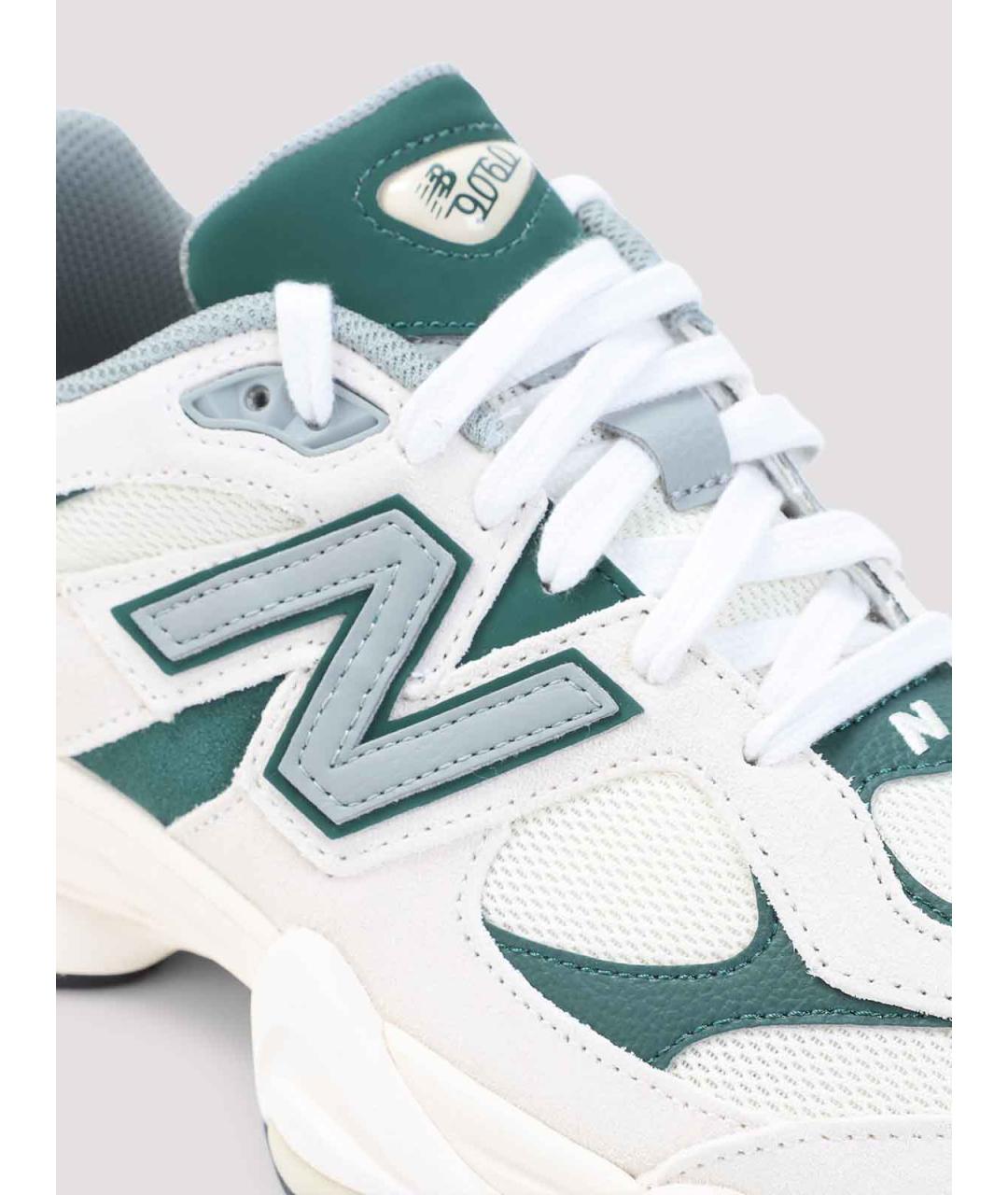 NEW BALANCE Зеленые кожаные кроссовки, фото 4