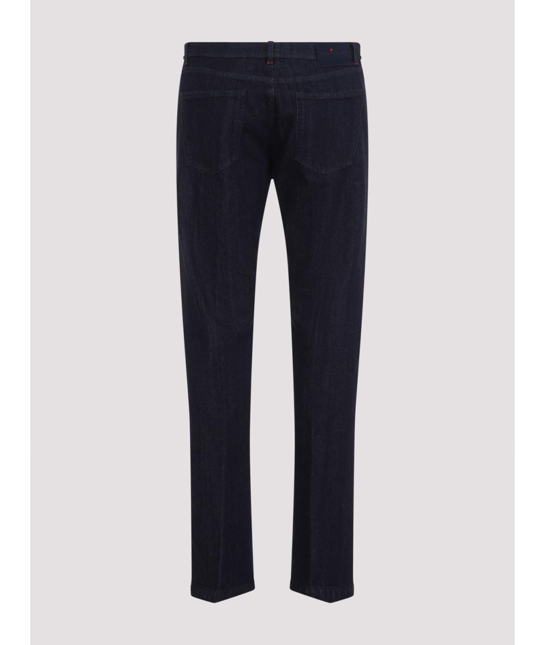 KITON Синие хлопковые повседневные брюки, фото 2