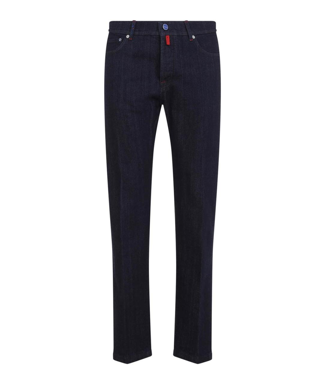 KITON Синие хлопковые повседневные брюки, фото 1