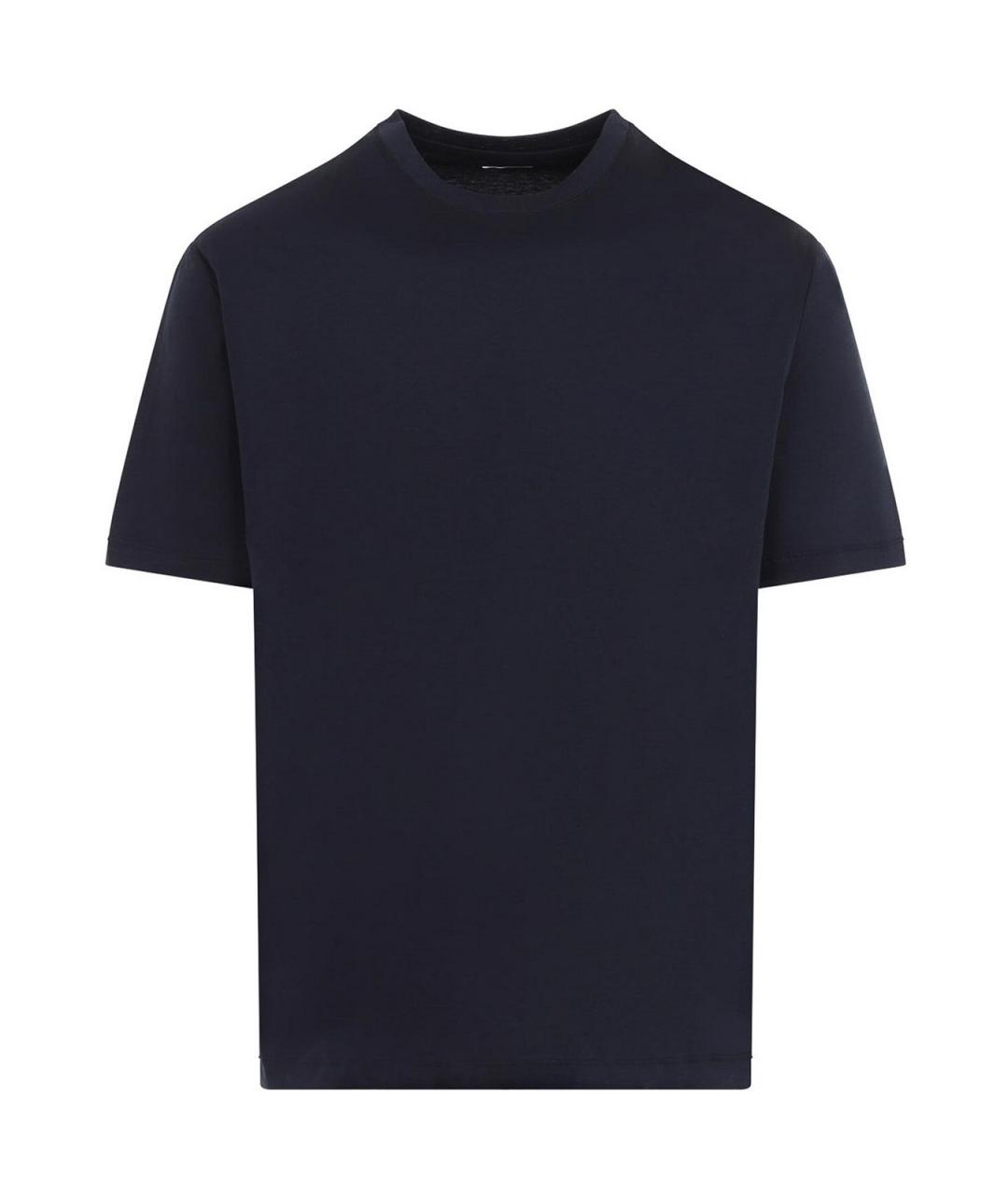 KITON Синяя хлопковая футболка, фото 1