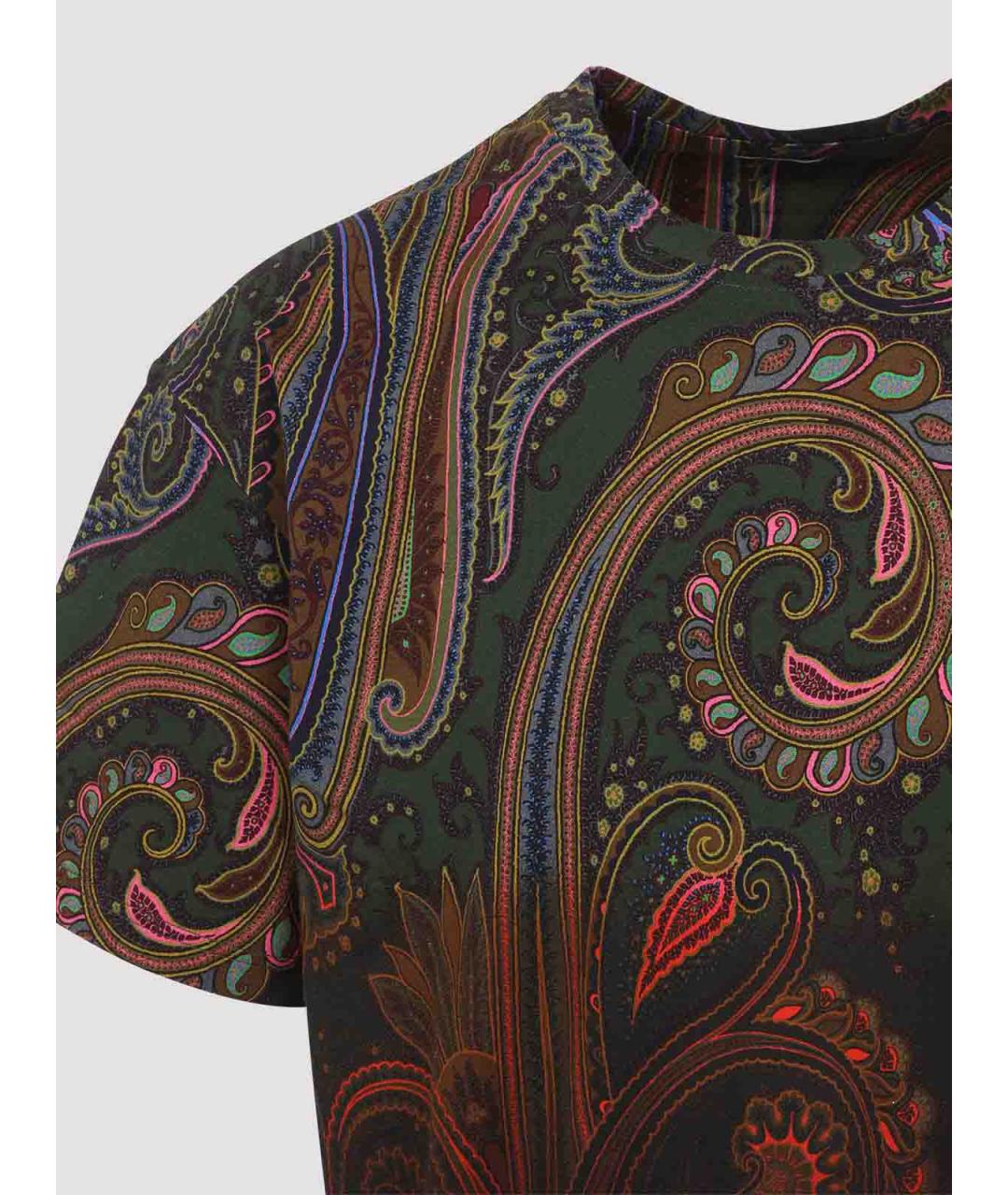 ETRO Зеленая хлопковая футболка, фото 3