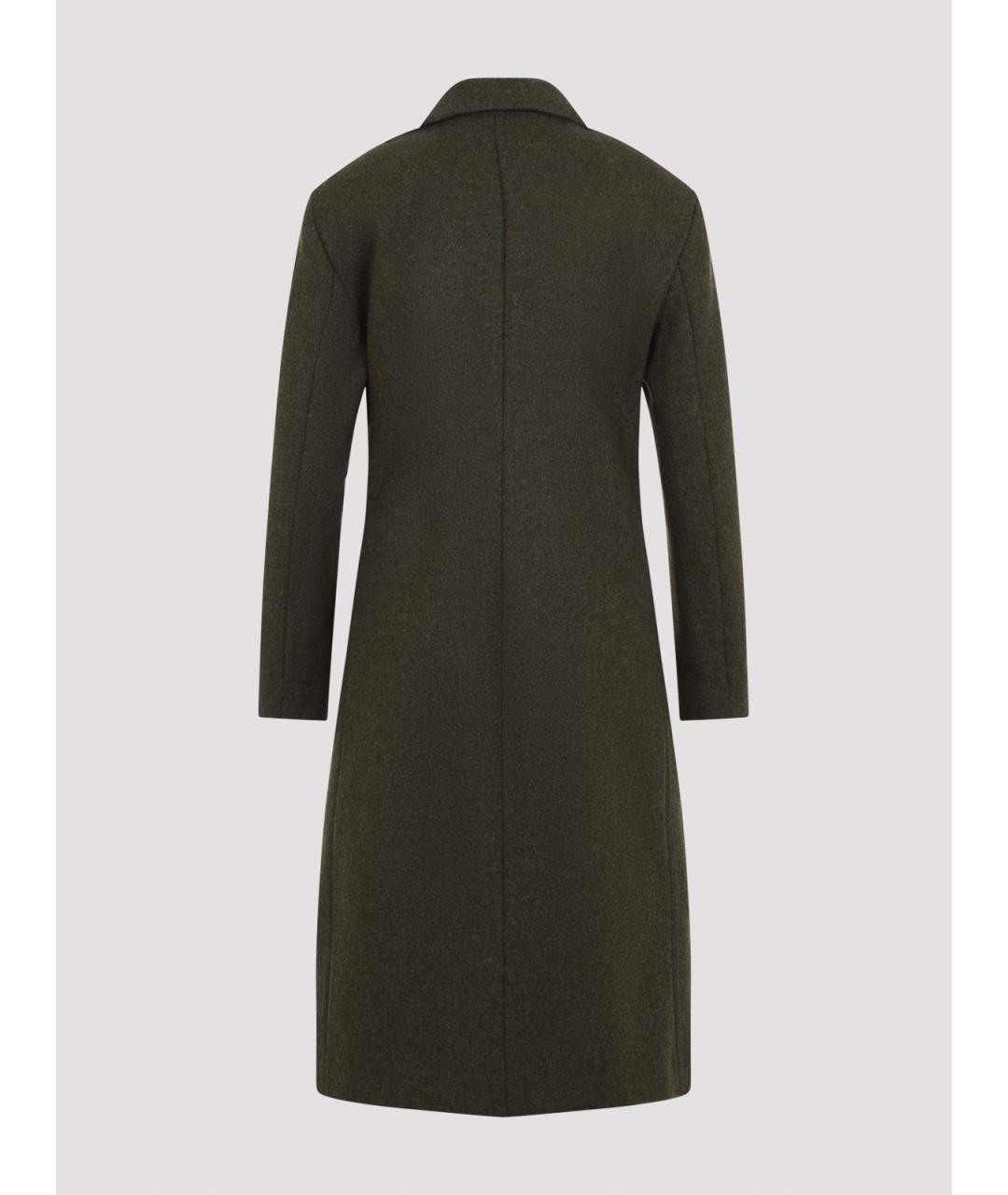 JIL SANDER Зеленое шерстяное пальто, фото 2
