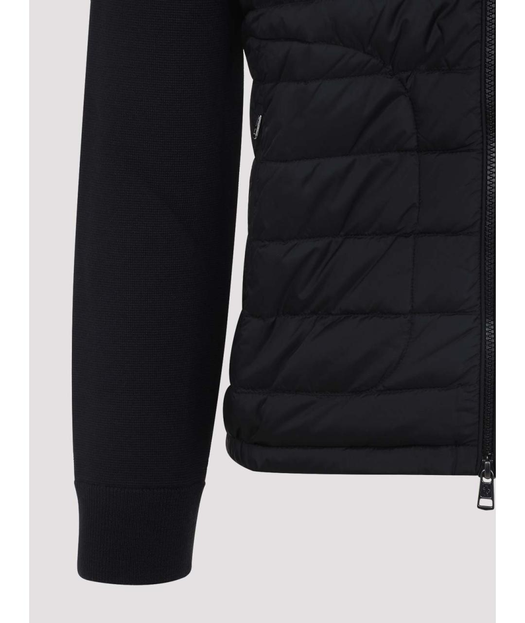 MONCLER Черный шерстяной кардиган, фото 3