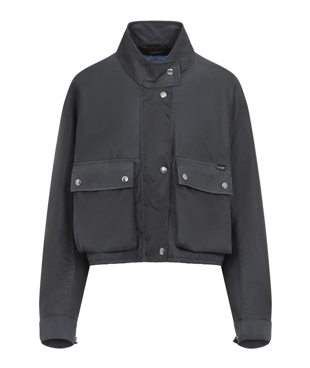 PRADA Серая синтетическая куртка, фото 1