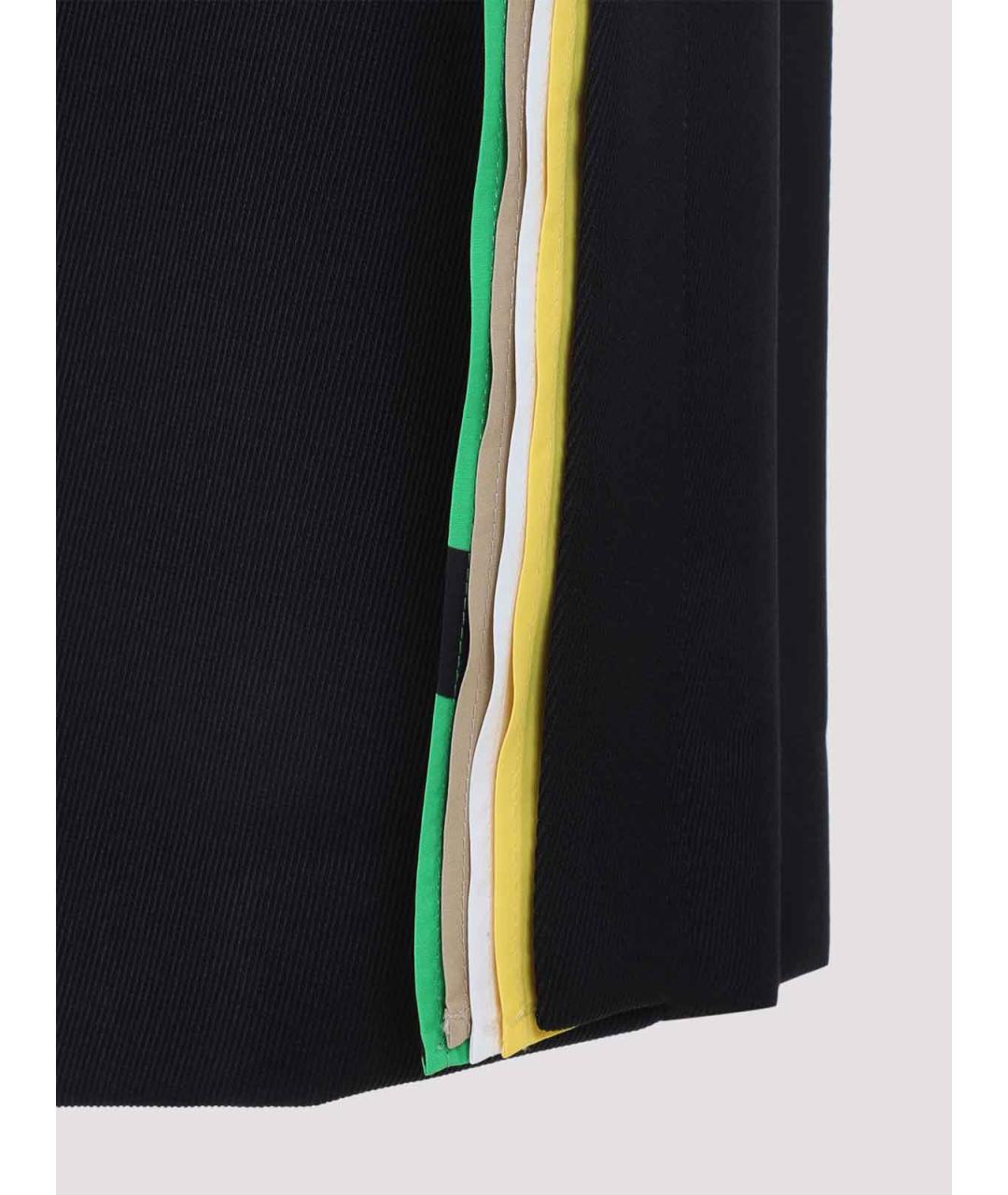 LOEWE Черные шерстяные прямые брюки, фото 3