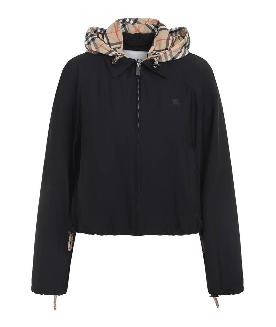 BURBERRY Черная синтетическая куртка, фото 1