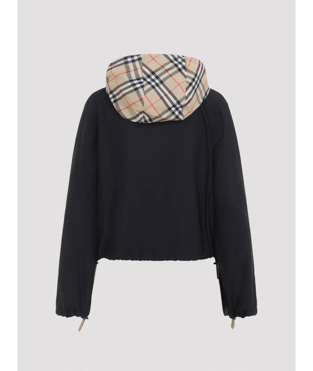 BURBERRY Черная синтетическая куртка, фото 2