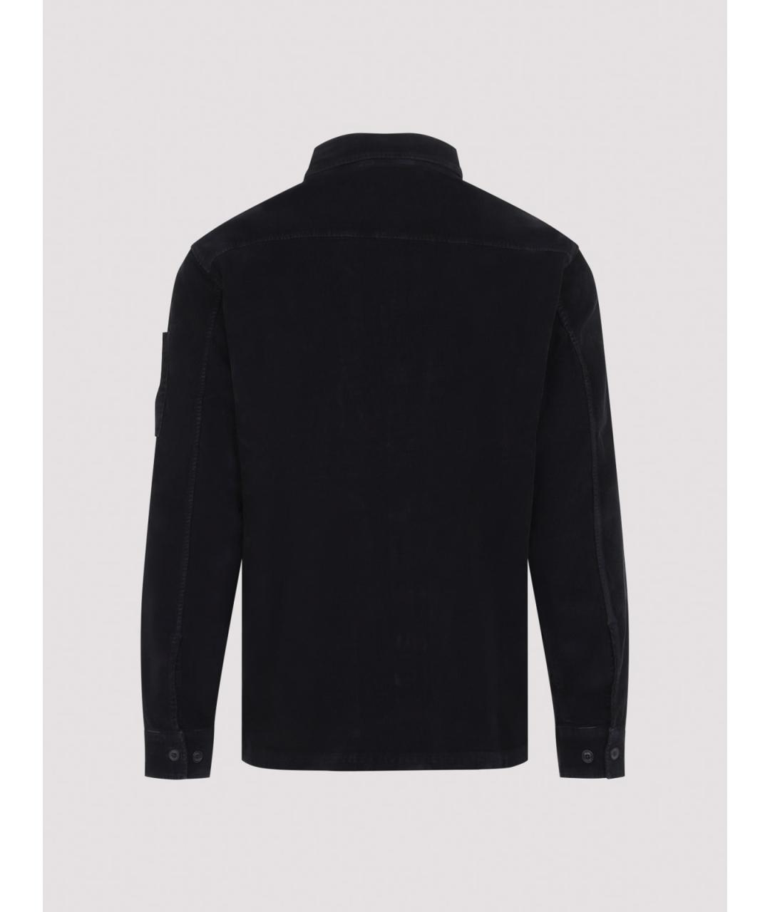 CP COMPANY Черная хлопковая кэжуал рубашка, фото 2