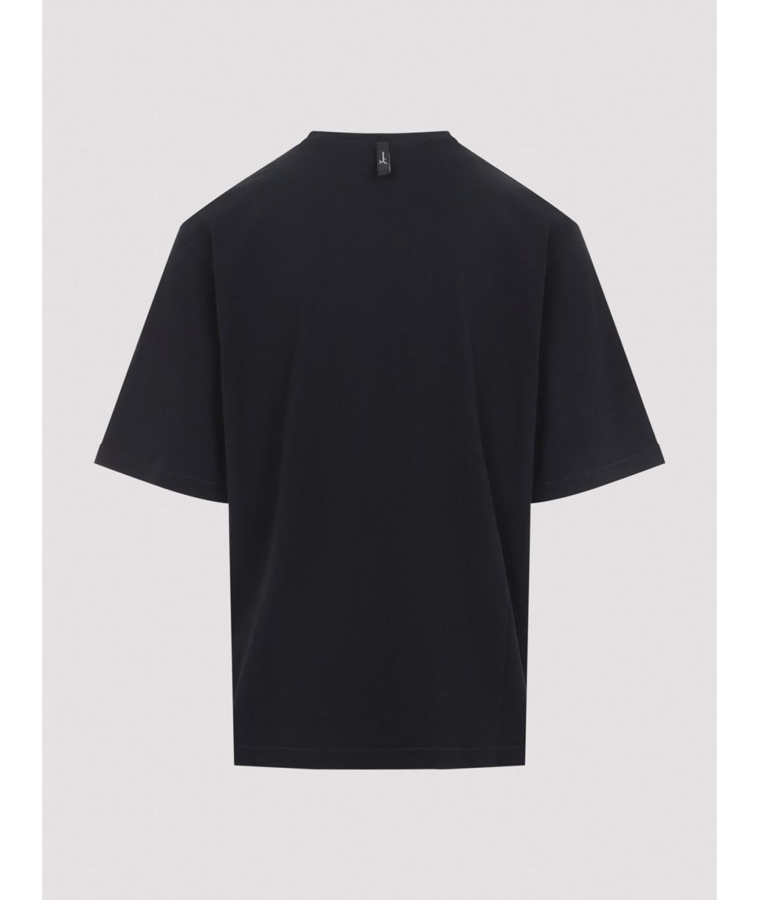 JACQUEMUS Черная хлопковая футболка, фото 2