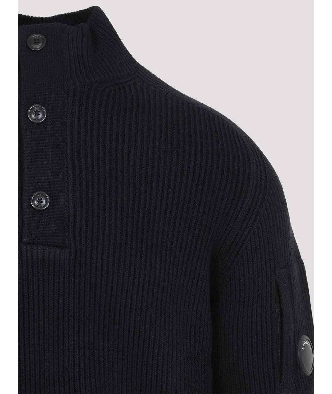 CP COMPANY Черный хлопковый джемпер / свитер, фото 3