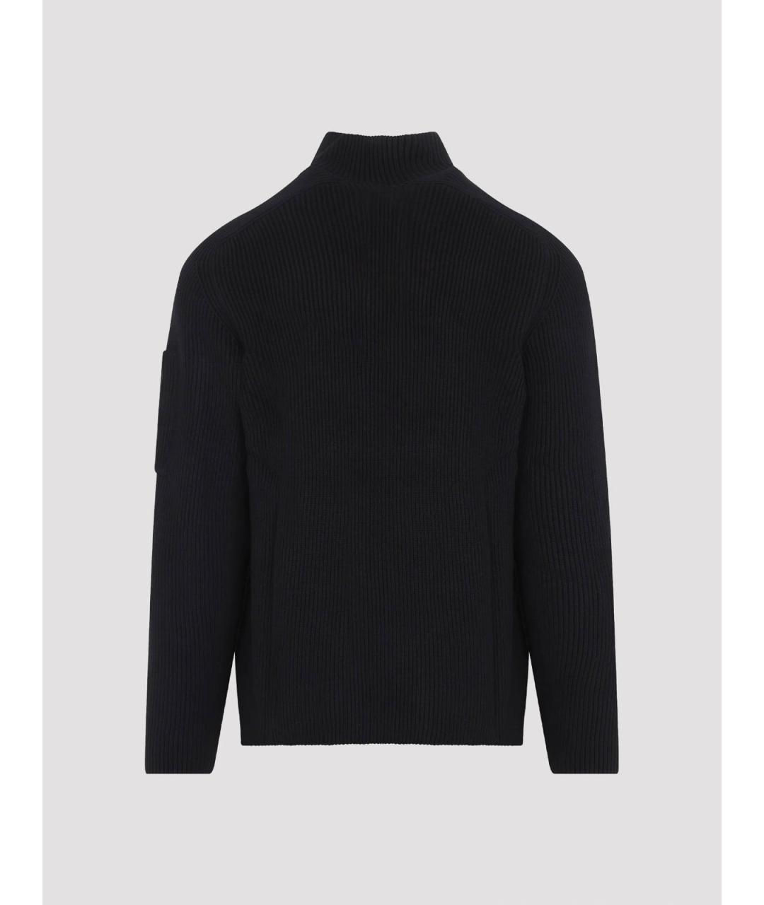 CP COMPANY Черный хлопковый джемпер / свитер, фото 2
