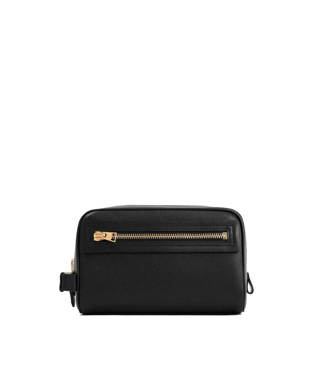 TOM FORD Черная кожаная косметичка, фото 2
