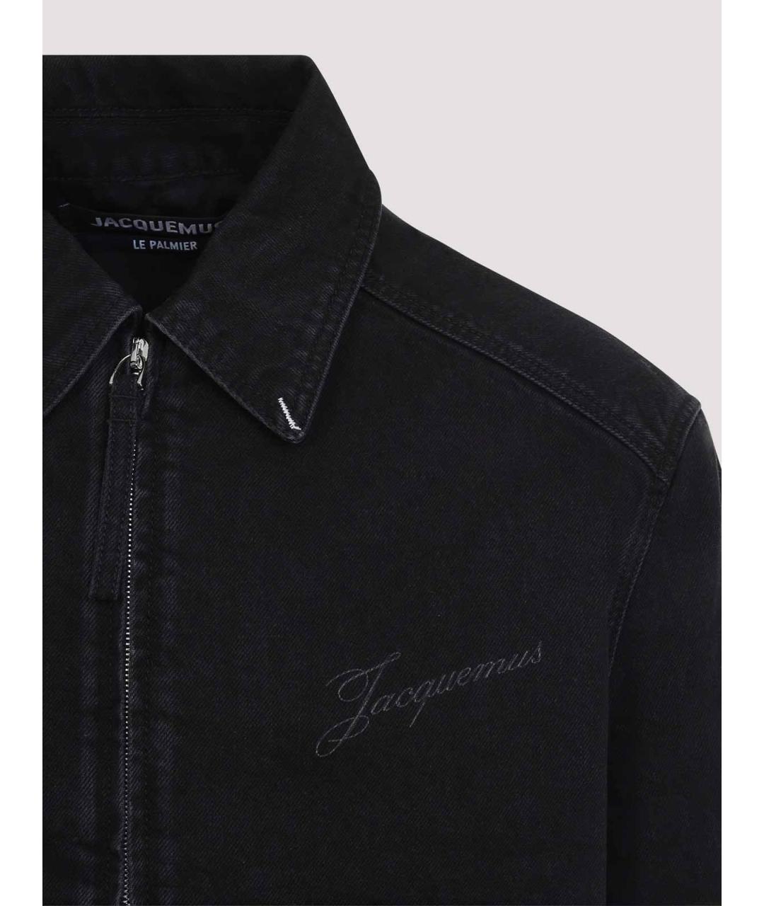 JACQUEMUS Черная хлопковая куртка, фото 3