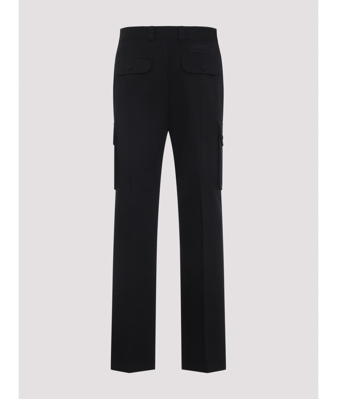 GIVENCHY Черные хлопковые повседневные брюки, фото 2