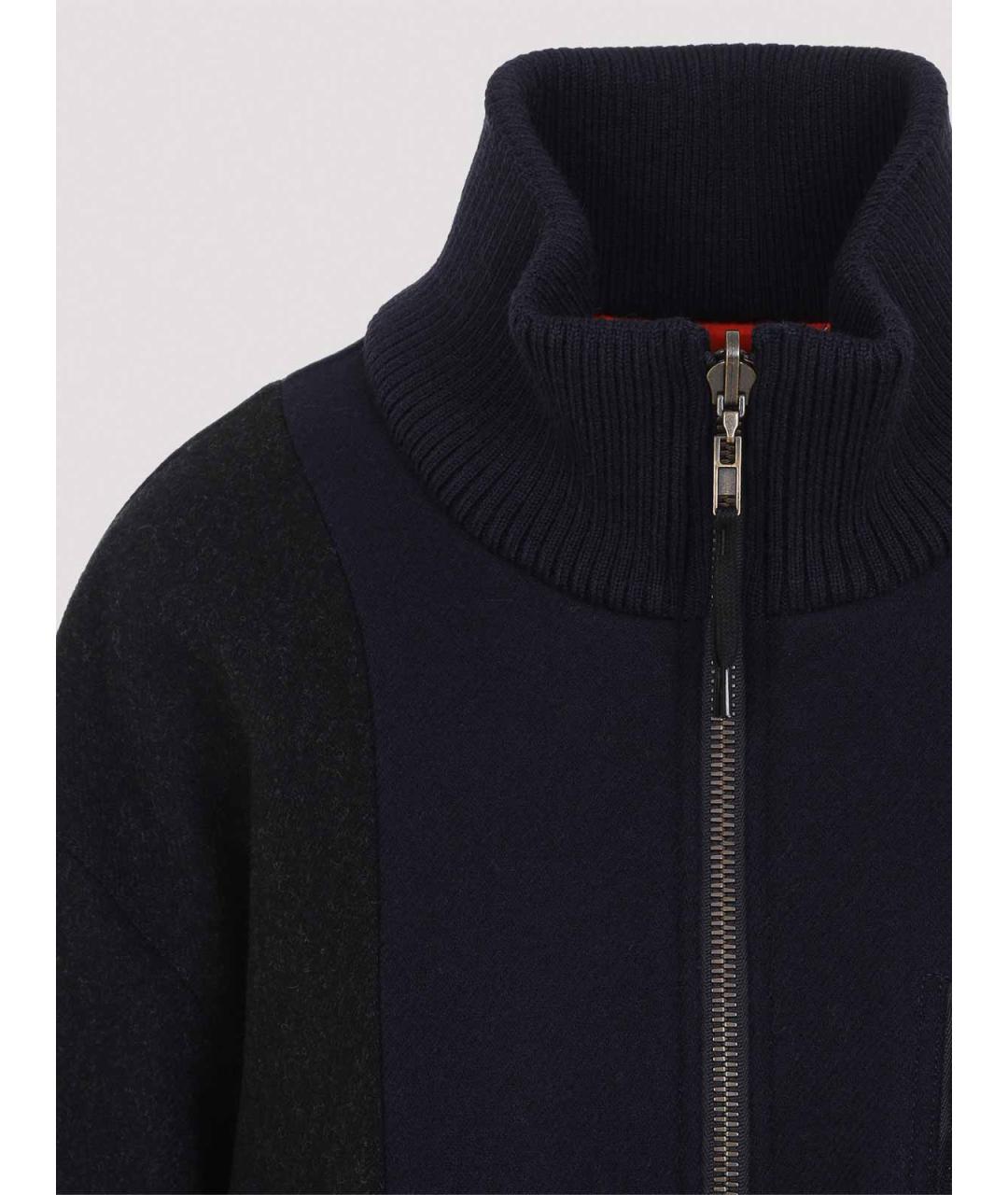 MAISON MARGIELA Темно-синяя шерстяная куртка, фото 4