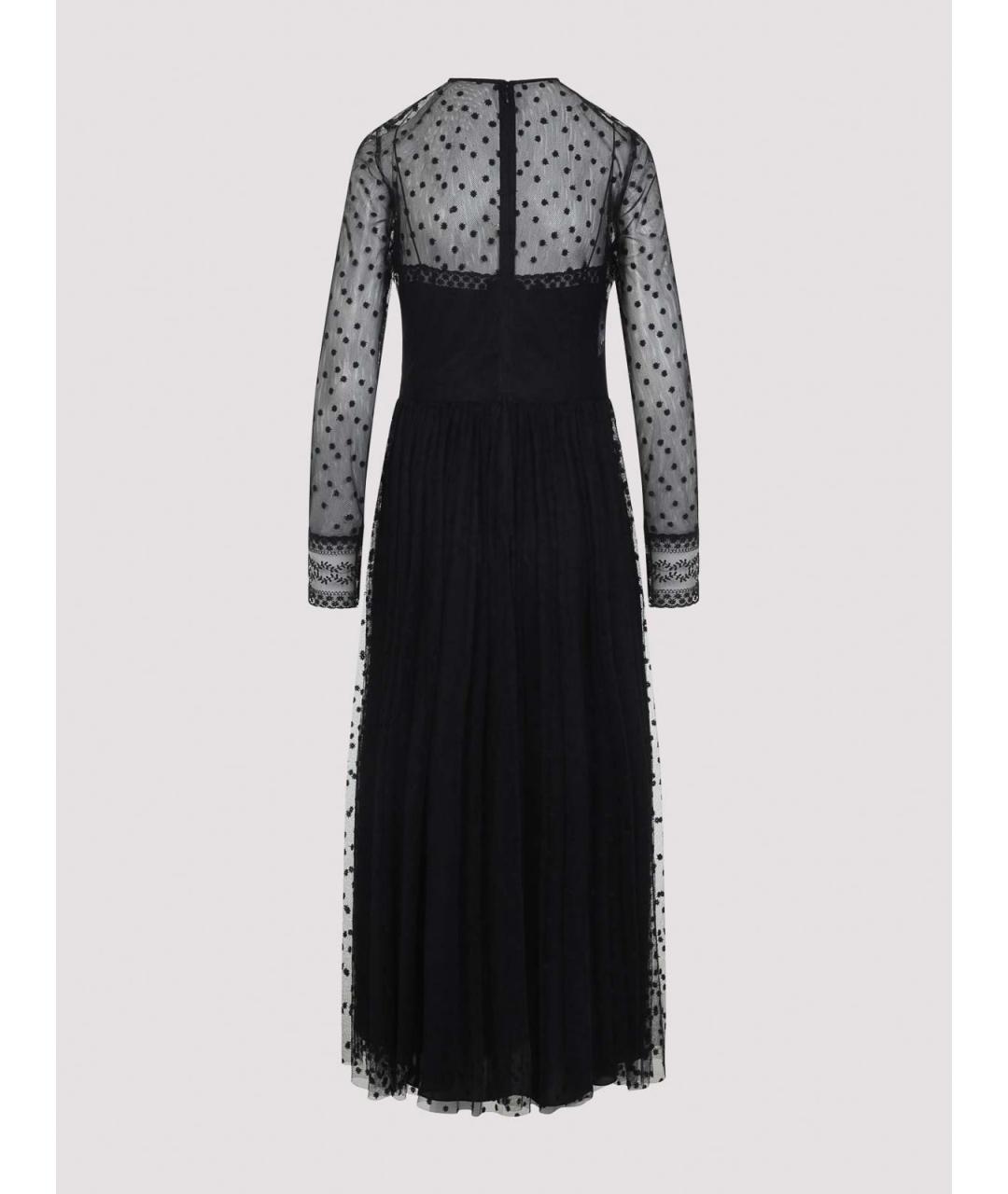 ALBERTA FERRETTI Черное хлопковое вечернее платье, фото 2