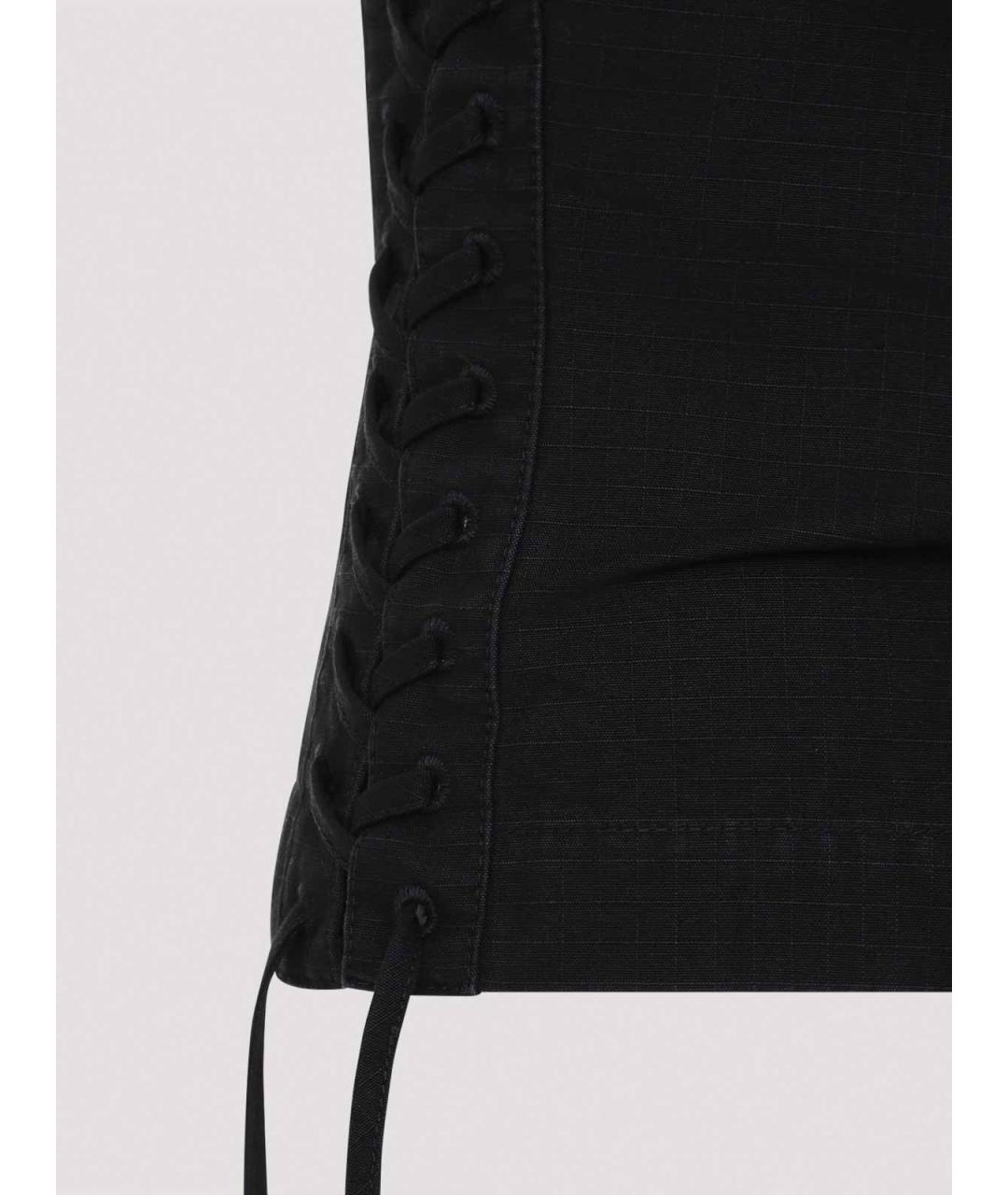 BALENCIAGA Черная хлопковая майка, фото 3