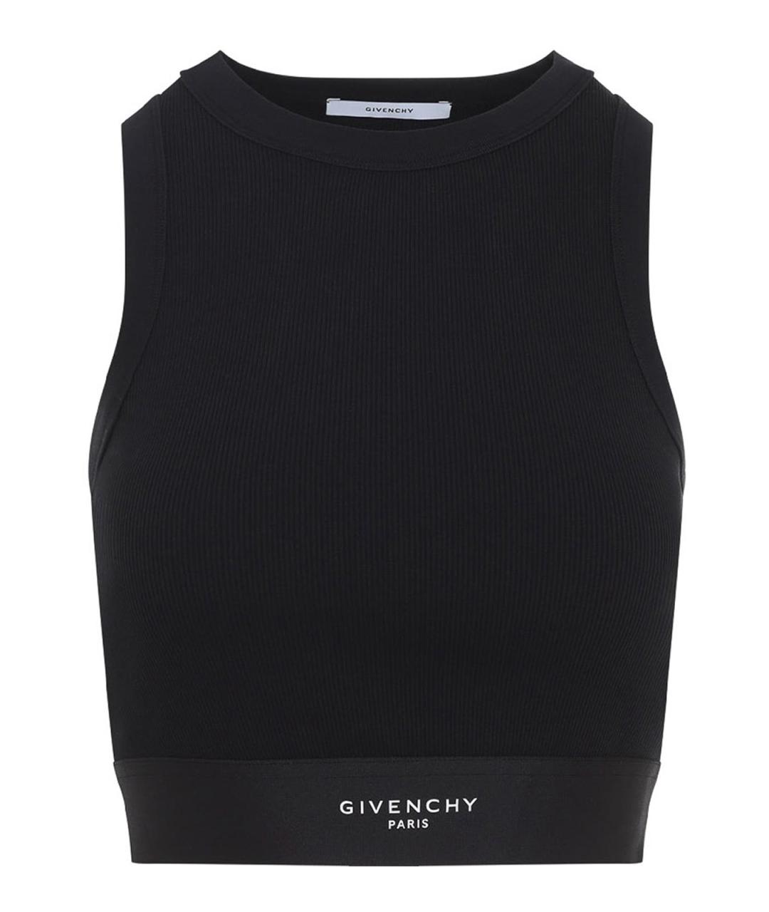 GIVENCHY Черная хлопковая майка, фото 1