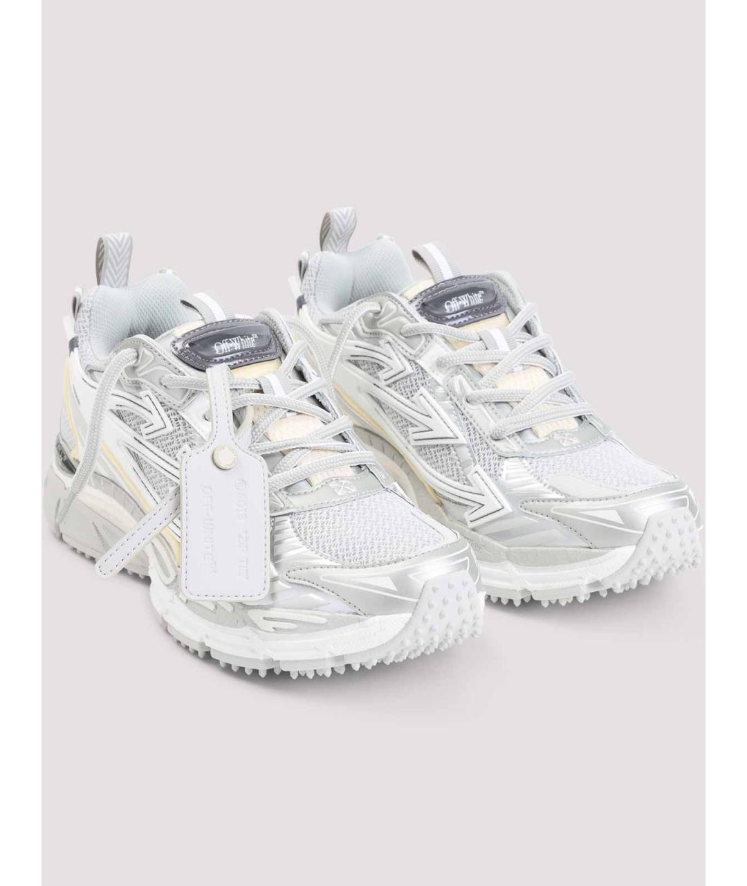 OFF-WHITE Серебряные кроссовки, фото 3