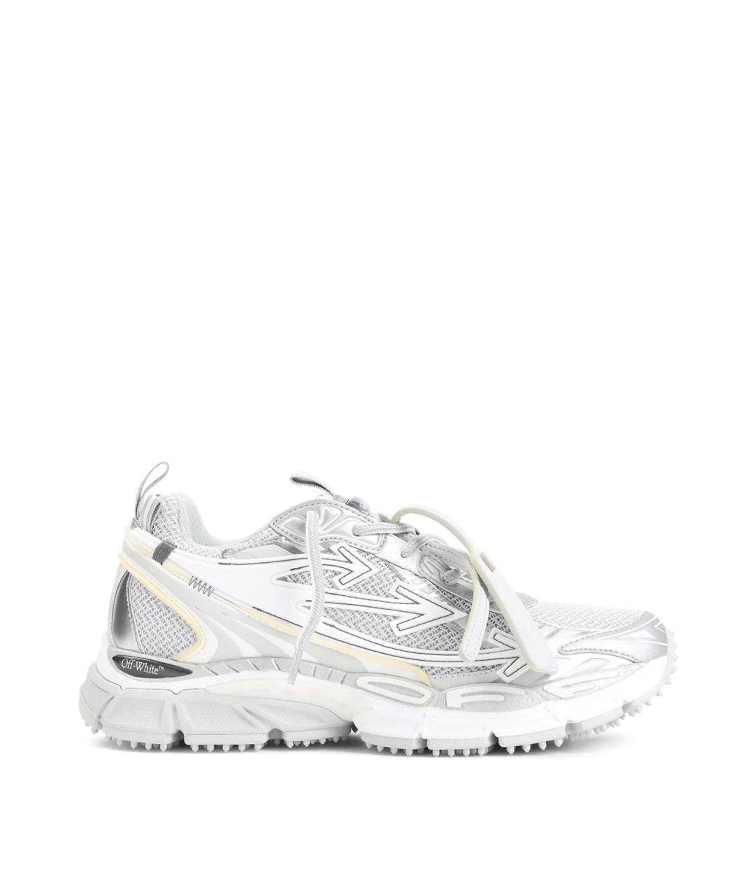 OFF-WHITE Серебряные кроссовки, фото 1