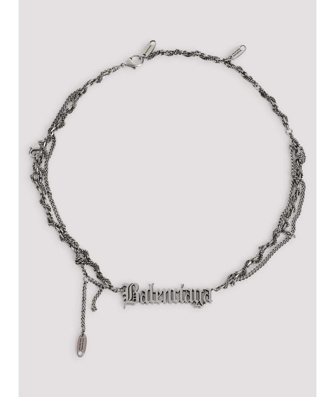 BALENCIAGA Серебряная металлическая цепочка/подвеска, фото 3