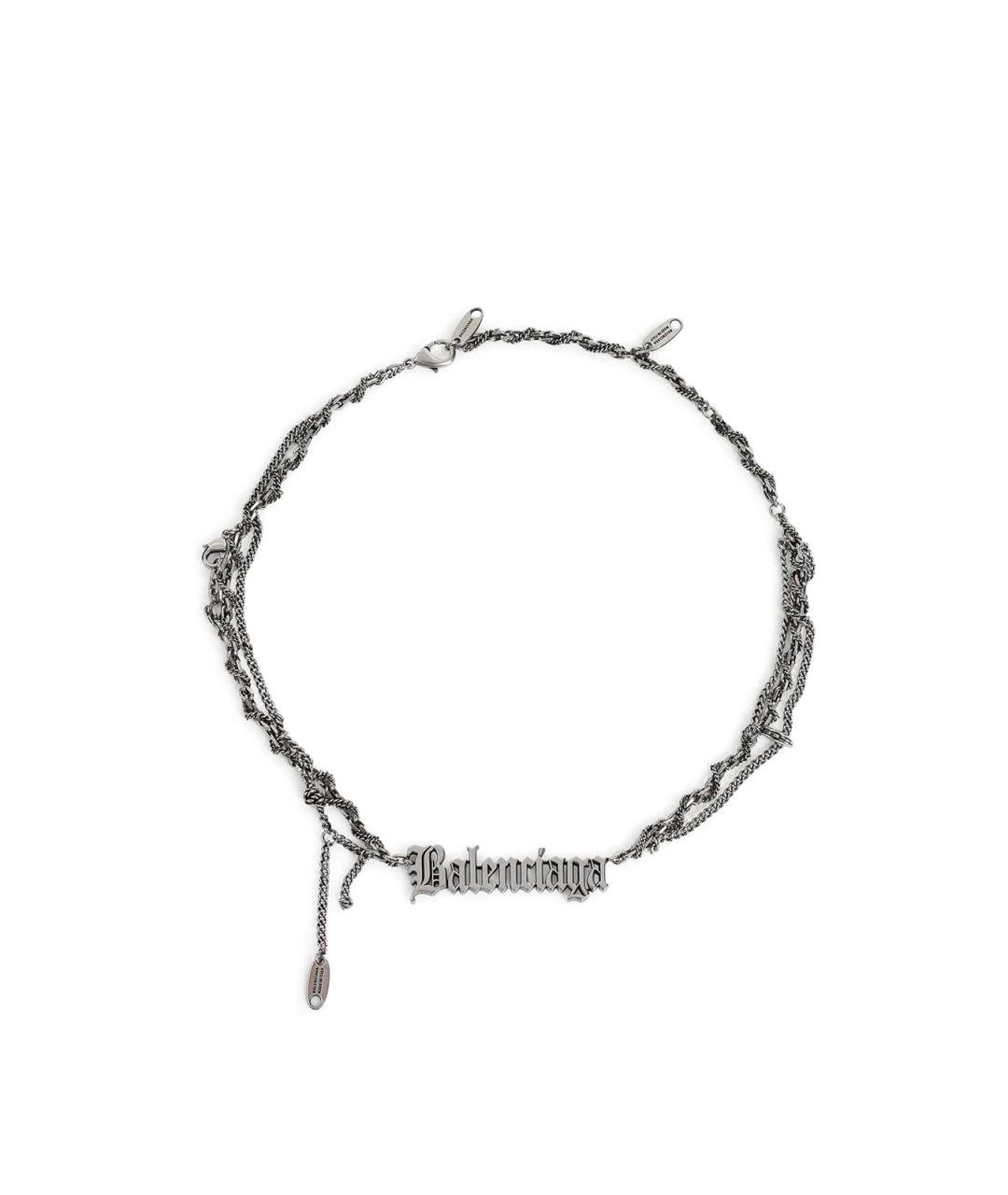BALENCIAGA Серебряная металлическая цепочка/подвеска, фото 1