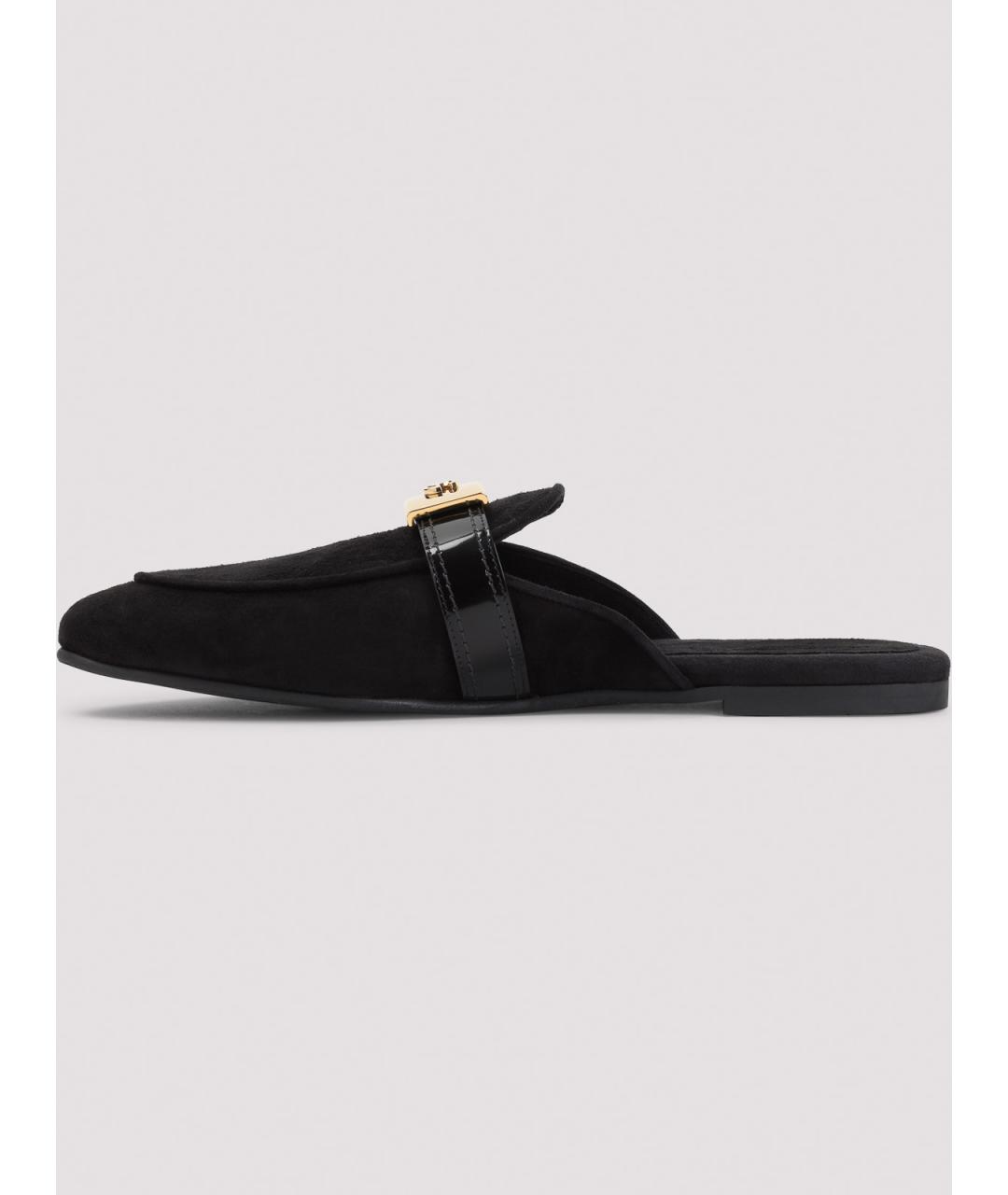 DOLCE&GABBANA Черные замшевые мюли, фото 2