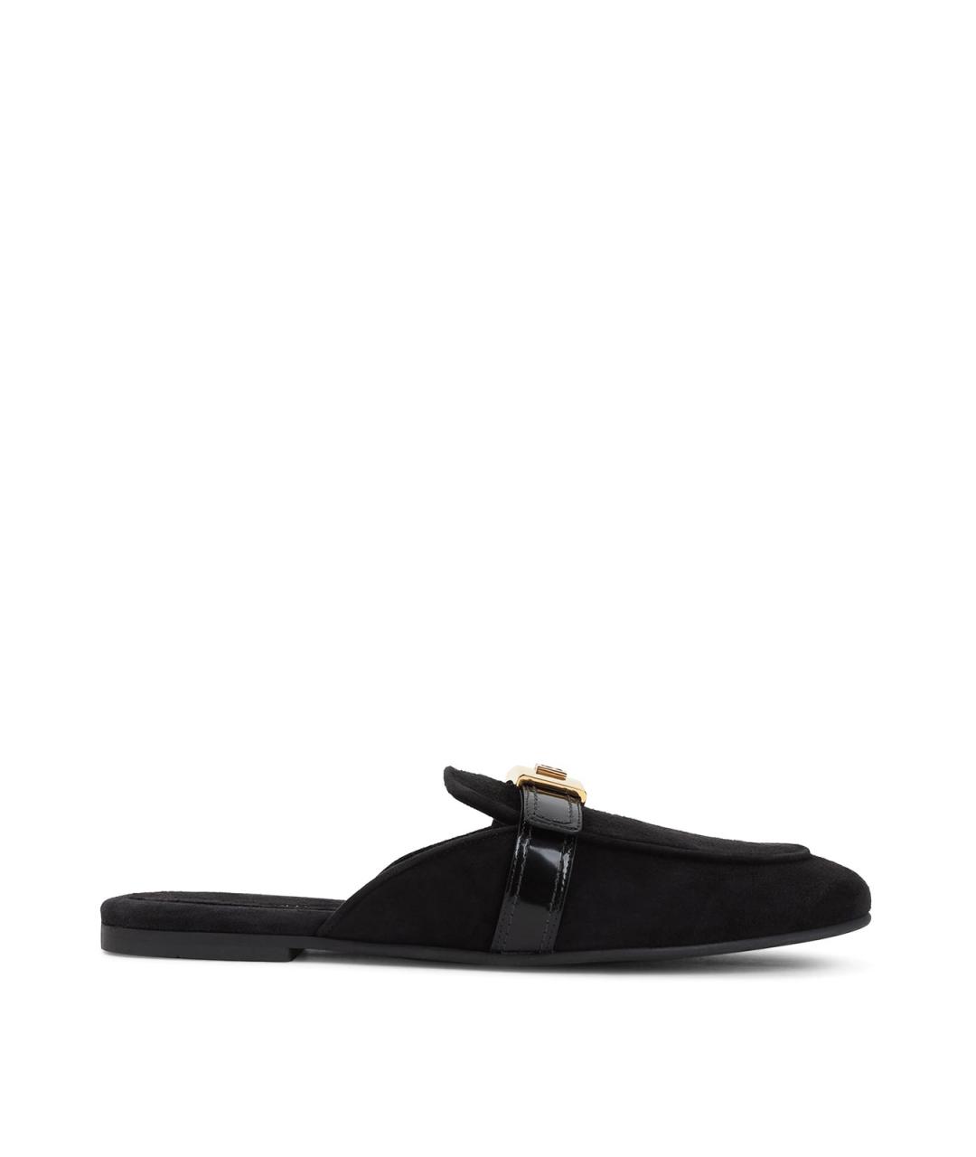 DOLCE&GABBANA Черные замшевые мюли, фото 1