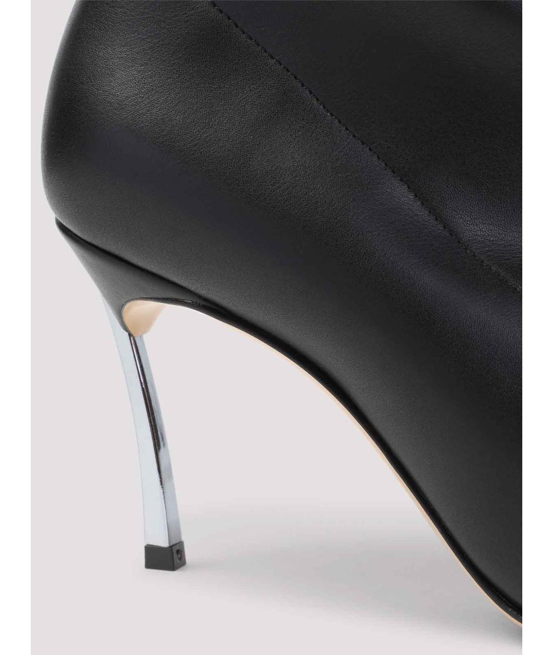 CASADEI Черные кожаные ботильоны, фото 4