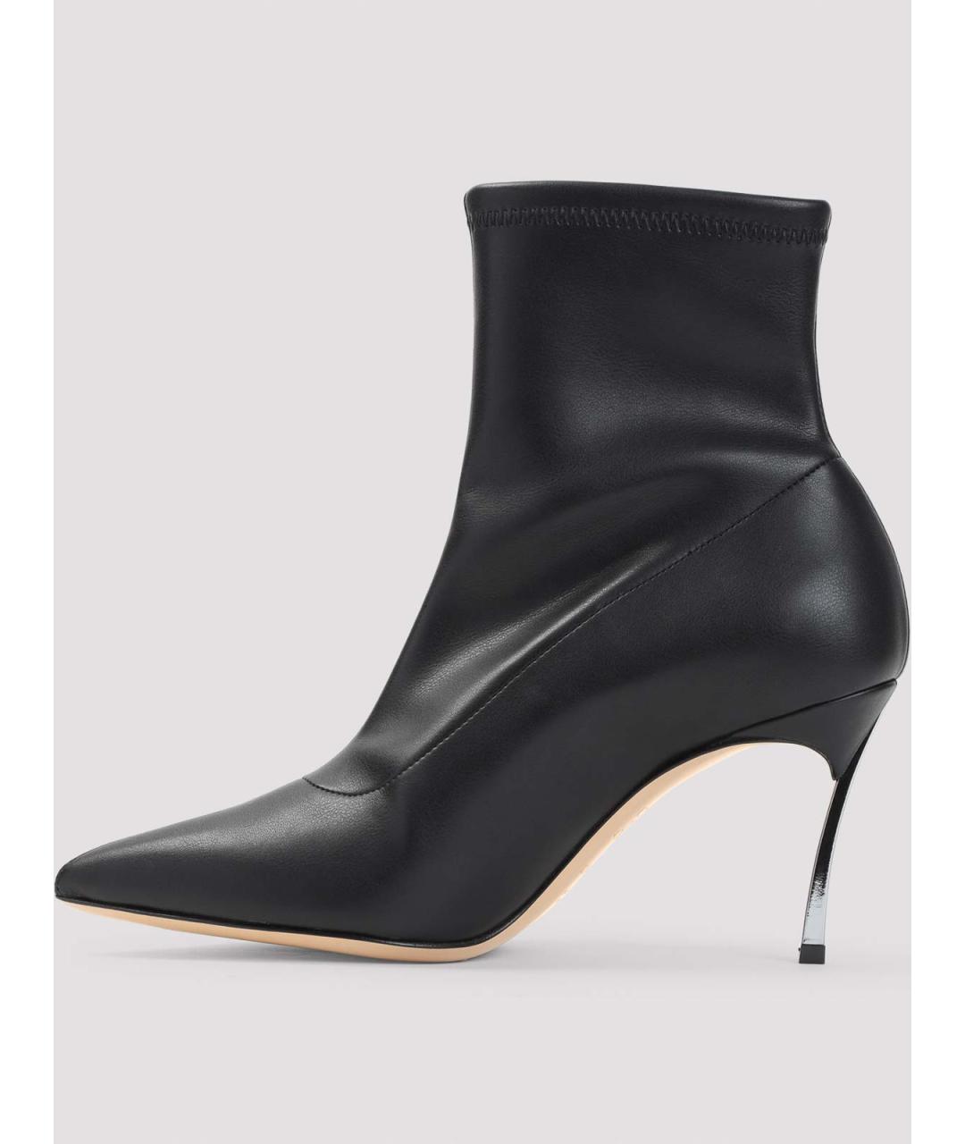 CASADEI Черные кожаные ботильоны, фото 2