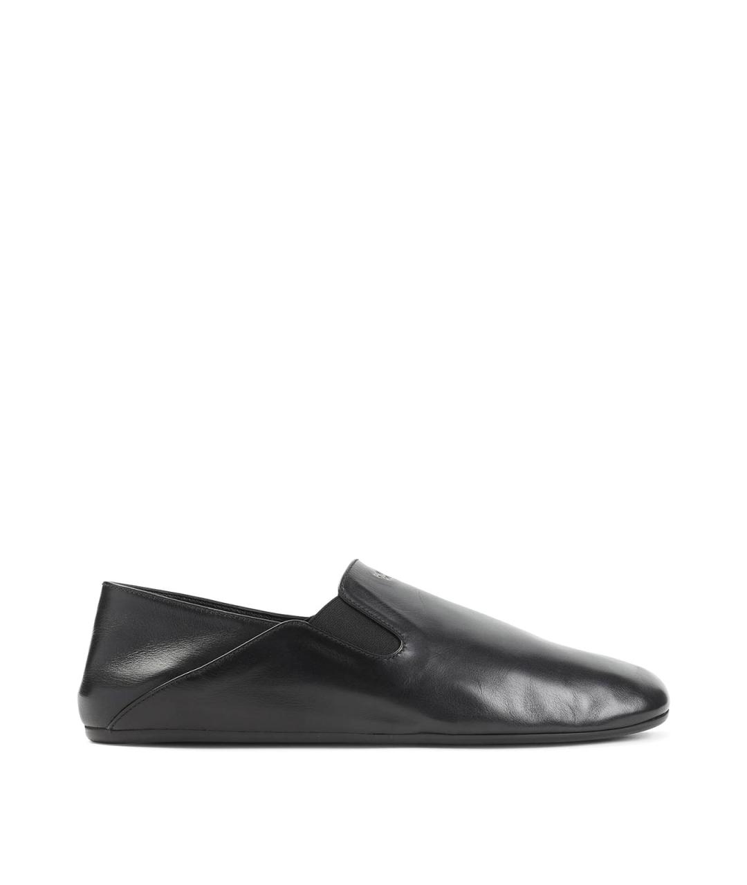 PRADA Черные кожаные лоферы, фото 1