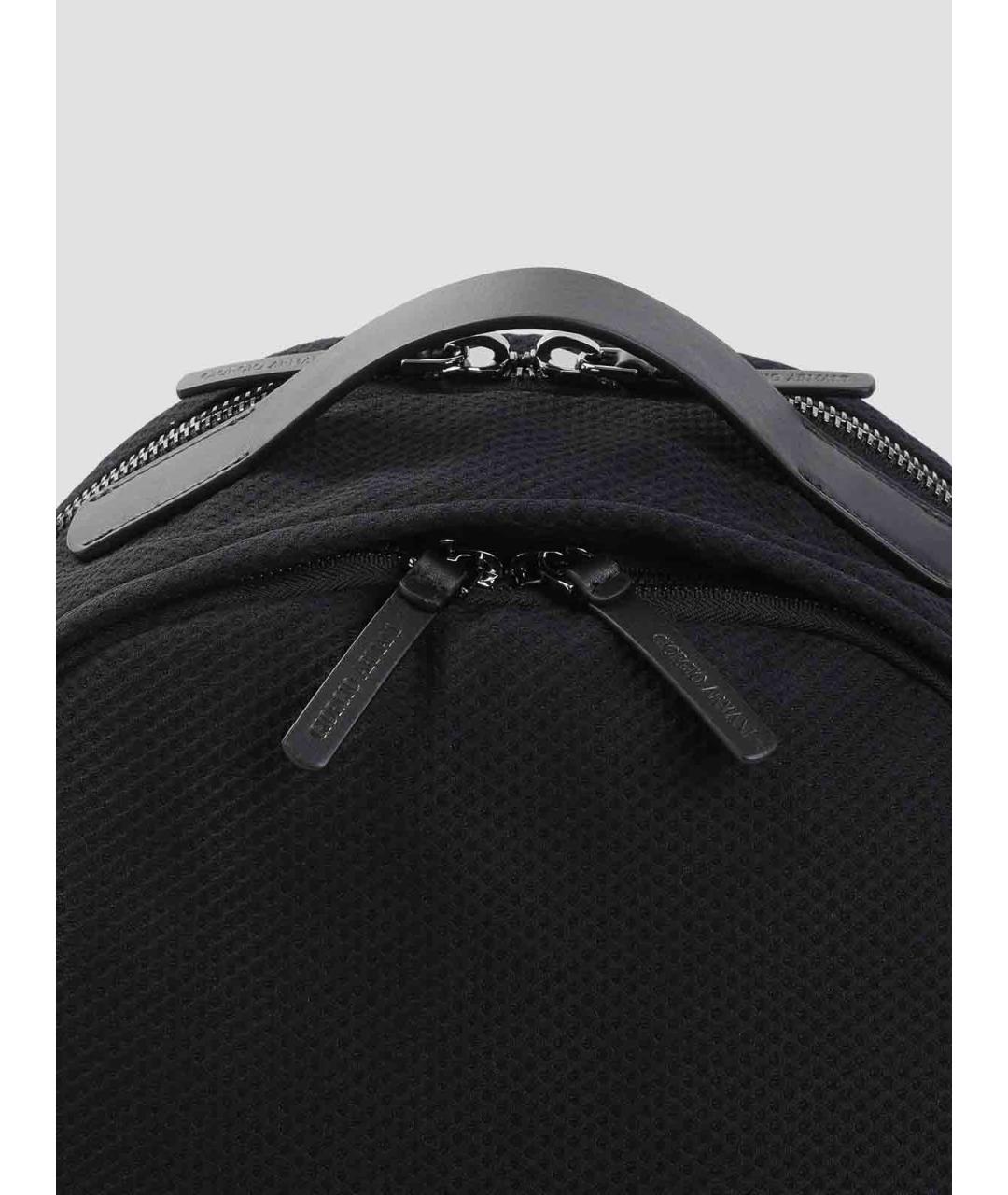 GIORGIO ARMANI Черный синтетический рюкзак, фото 4