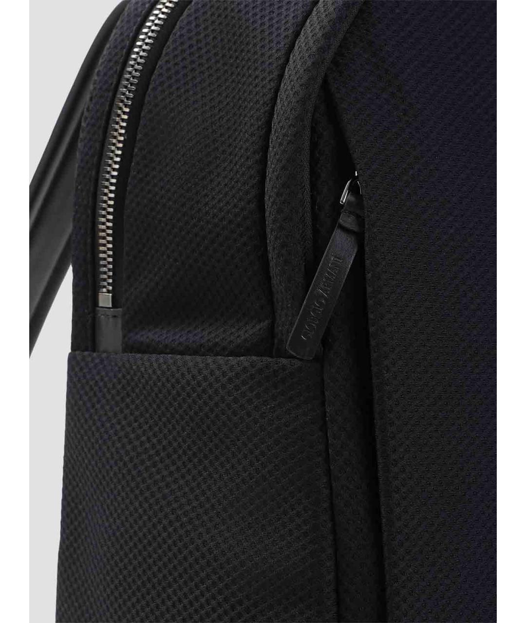 GIORGIO ARMANI Черный синтетический рюкзак, фото 3