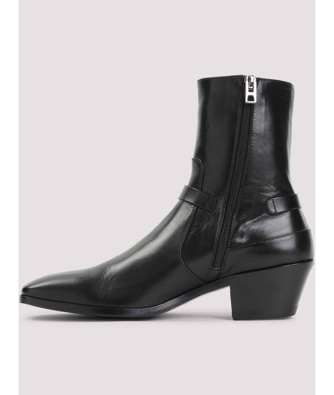 TOM FORD Черные кожаные ботильоны, фото 2