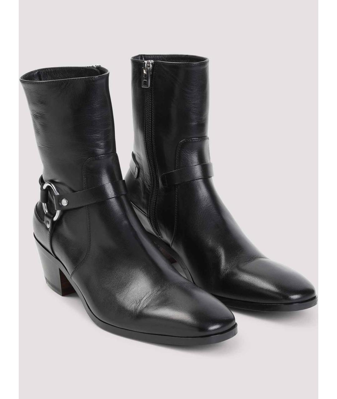 TOM FORD Черные кожаные ботильоны, фото 3