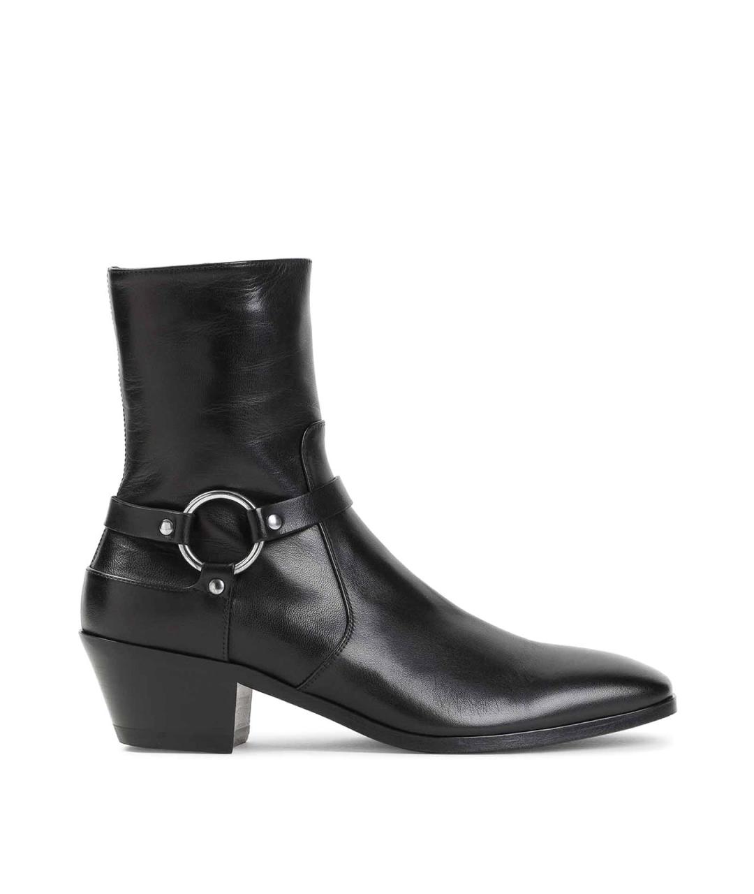 TOM FORD Черные кожаные ботильоны, фото 1