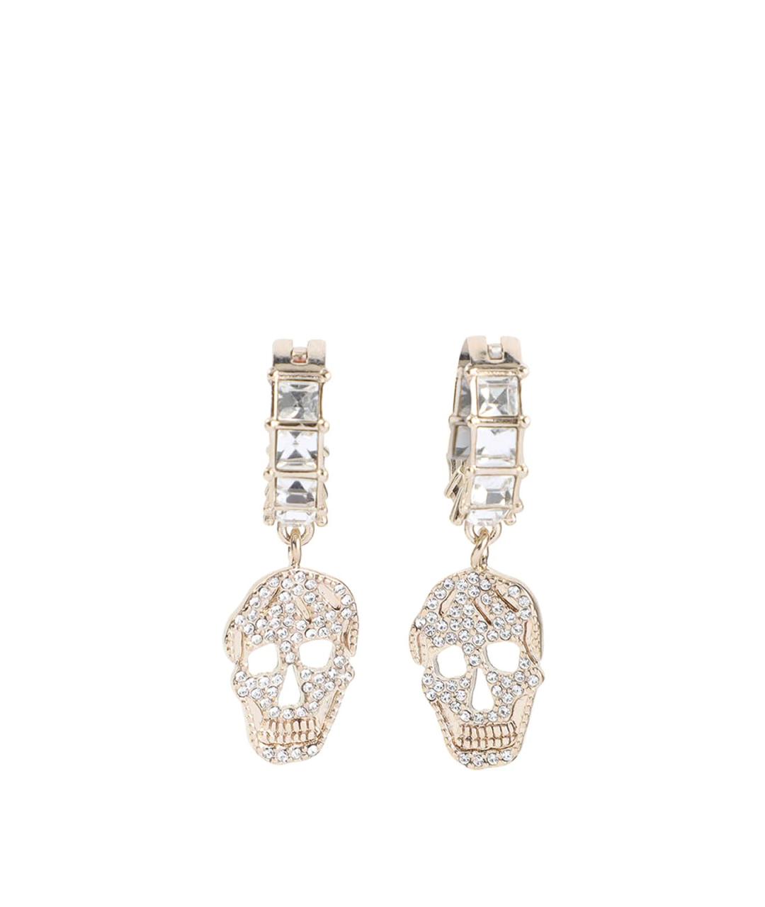 ALEXANDER MCQUEEN Золотые металлические серьги, фото 1