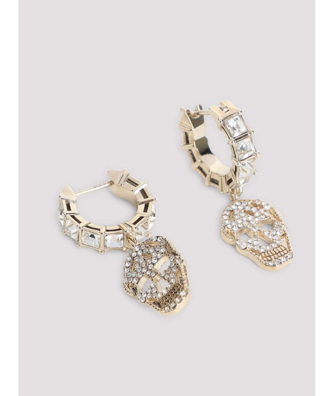 ALEXANDER MCQUEEN Золотые металлические серьги, фото 2