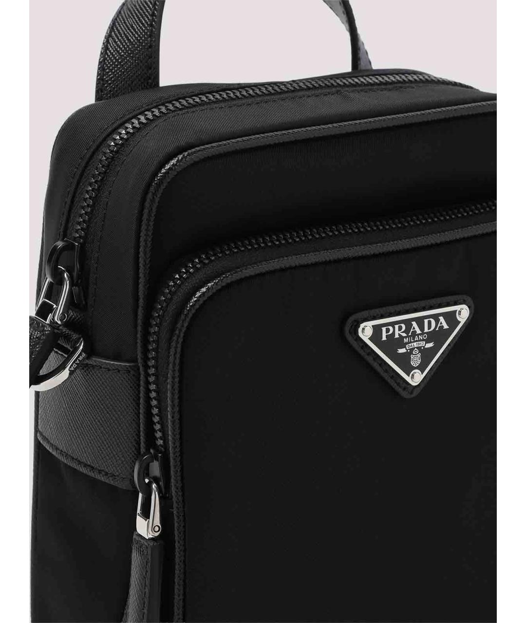 PRADA Черная нейлоновая сумка на плечо, фото 3