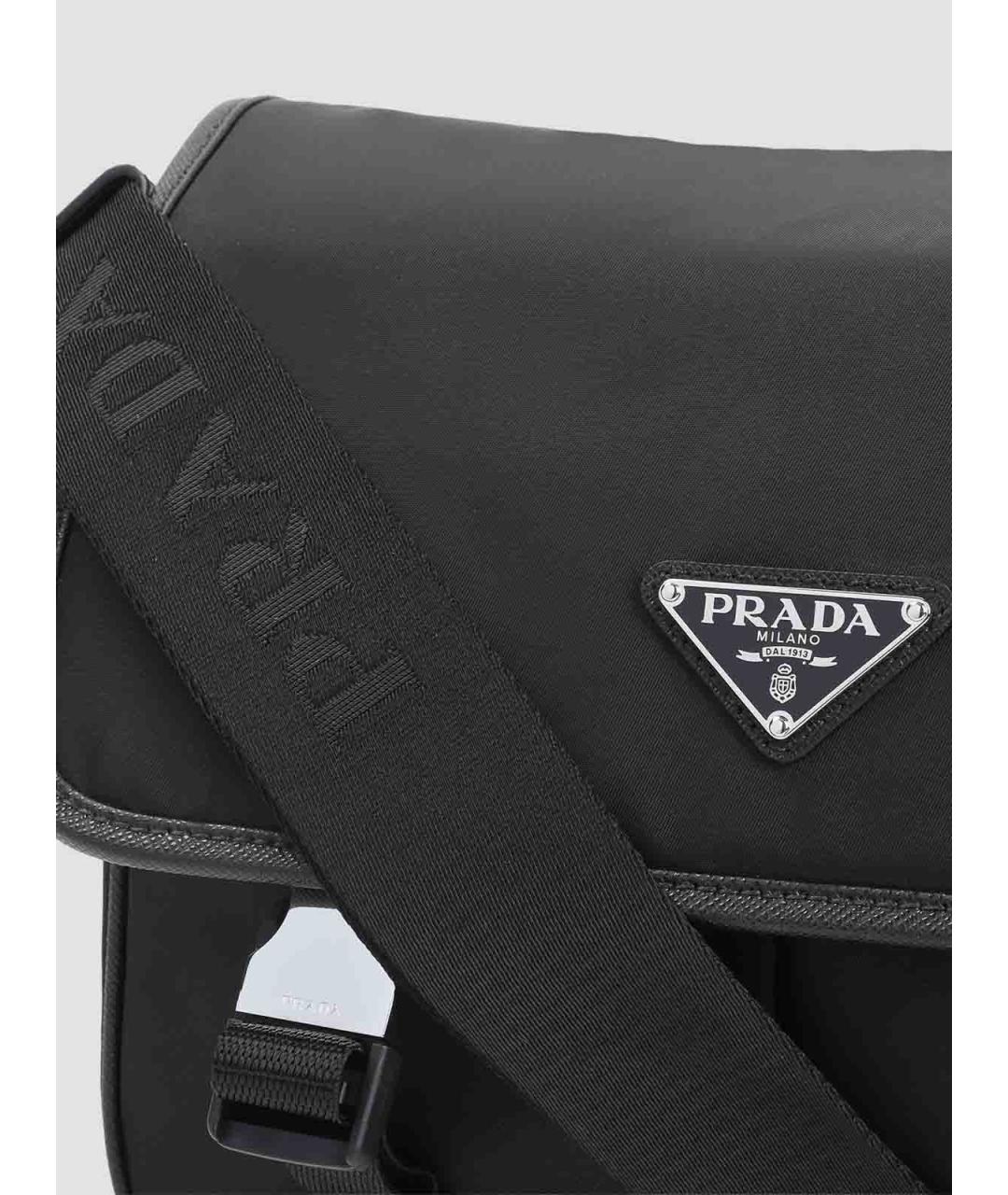 PRADA Черная нейлоновая сумка через плечо, фото 4
