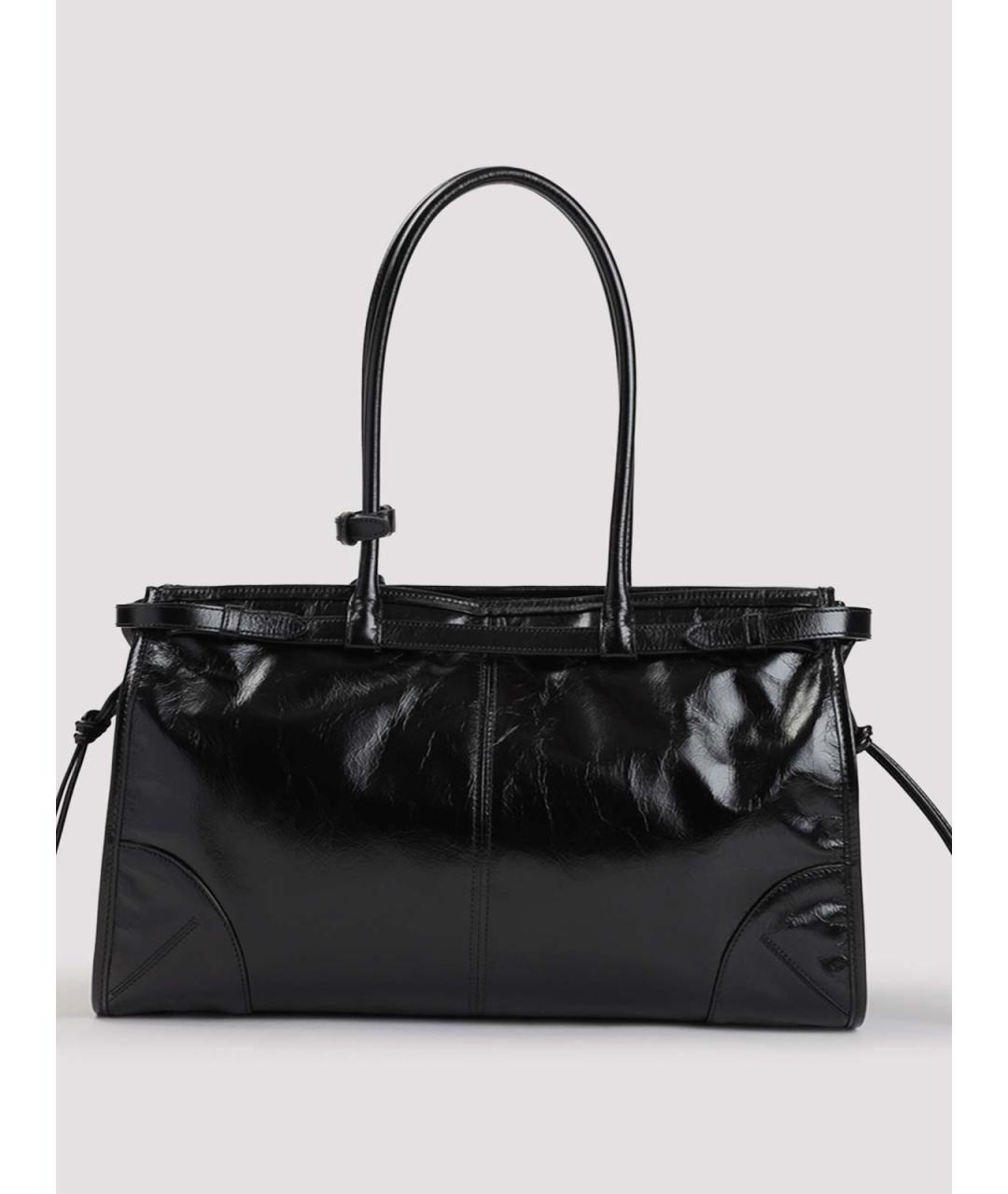 PRADA Черная кожаная сумка тоут, фото 2