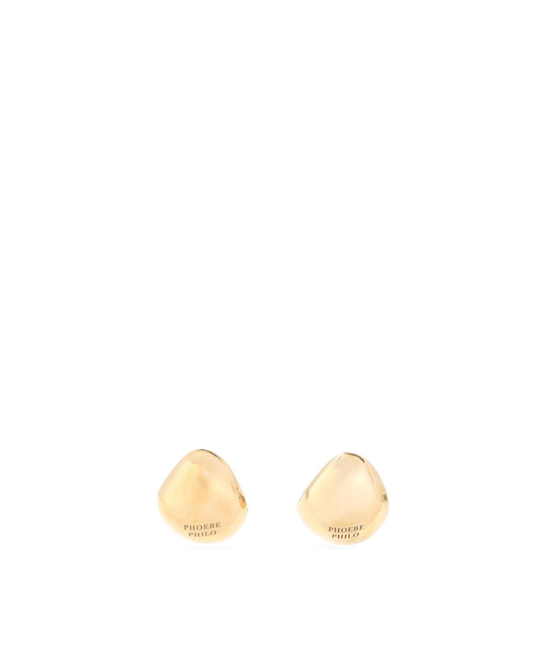 PHOEBE PHILO Золотые серебряные серьги, фото 1