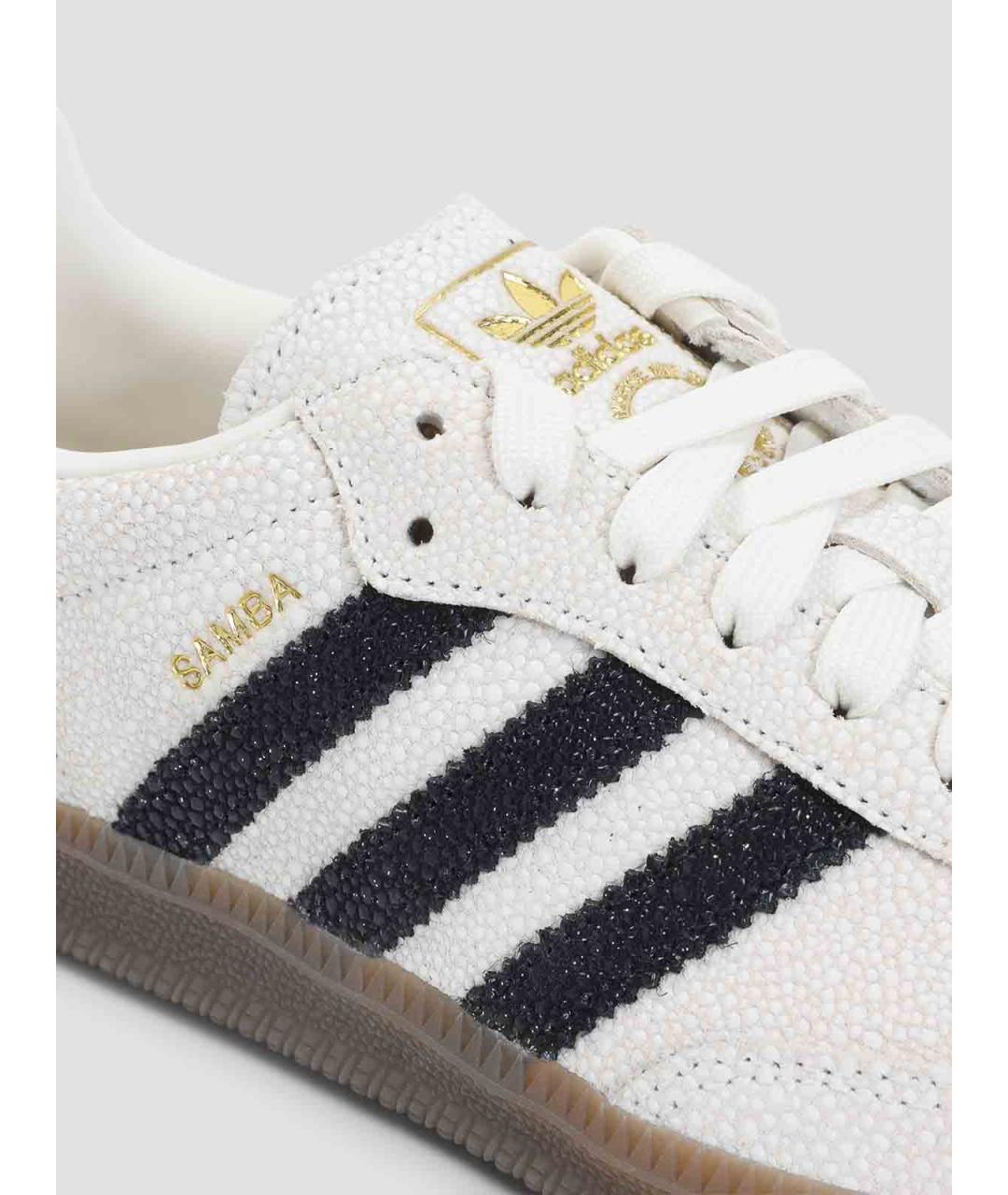 ADIDAS Белые кожаные кеды, фото 4