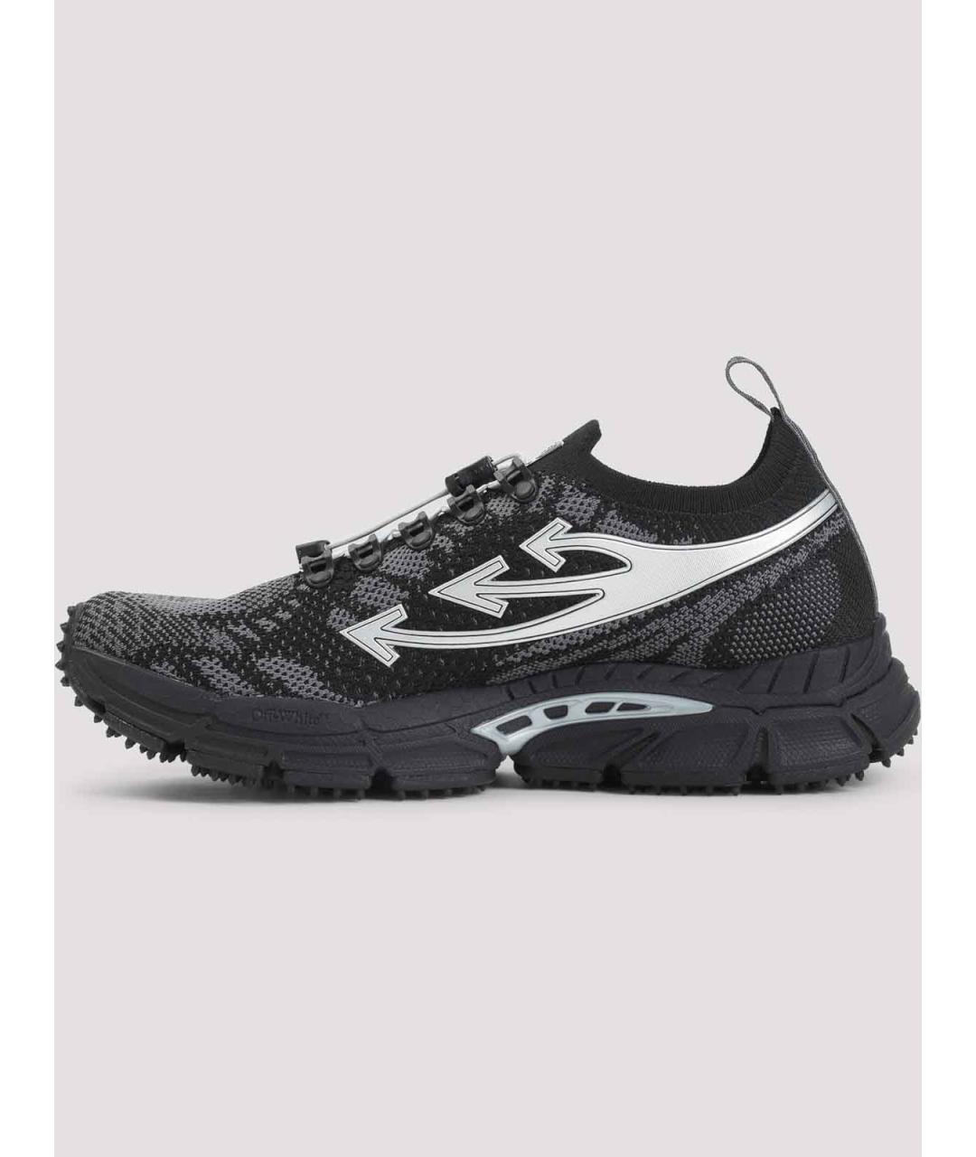 OFF-WHITE Черные синтетические низкие кроссовки / кеды, фото 2