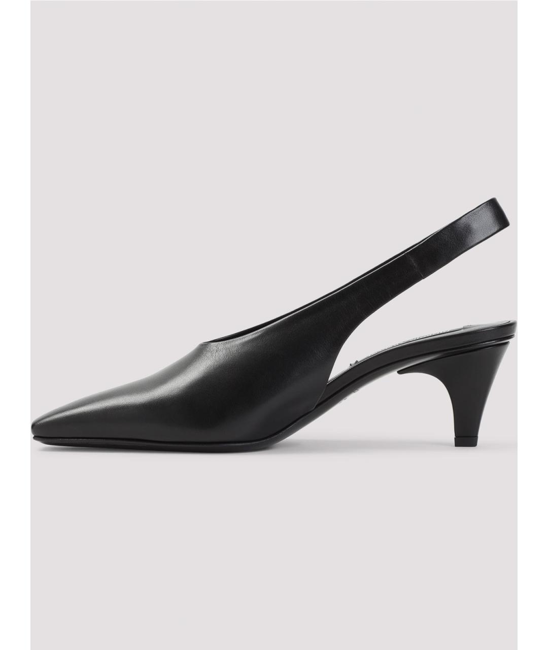 GIORGIO ARMANI Черные кожаные туфли, фото 2
