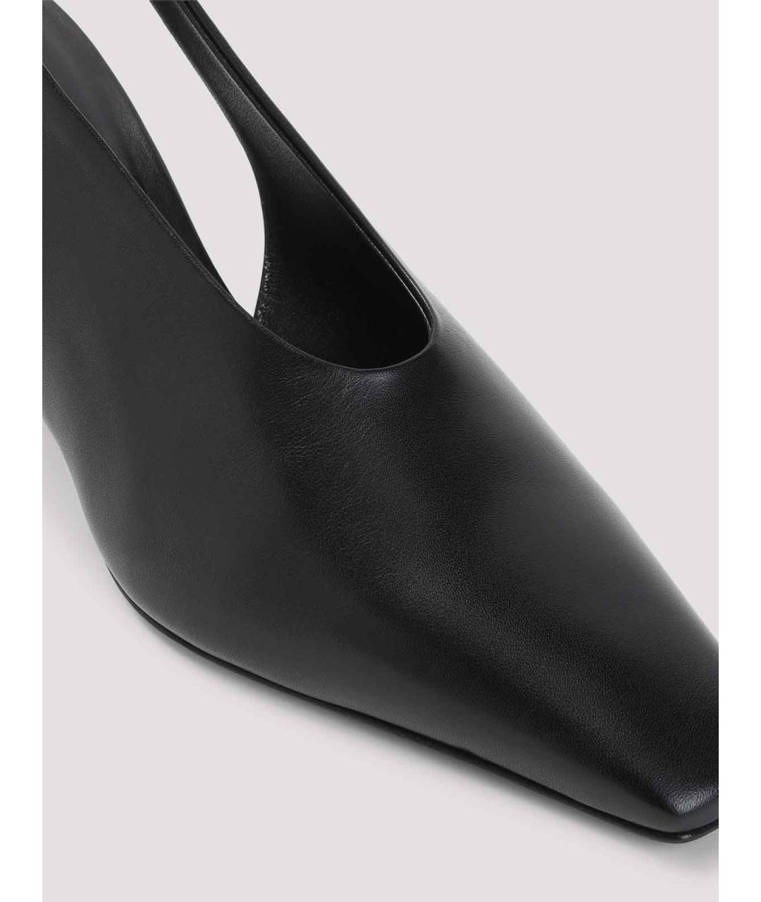GIORGIO ARMANI Черные кожаные туфли, фото 4