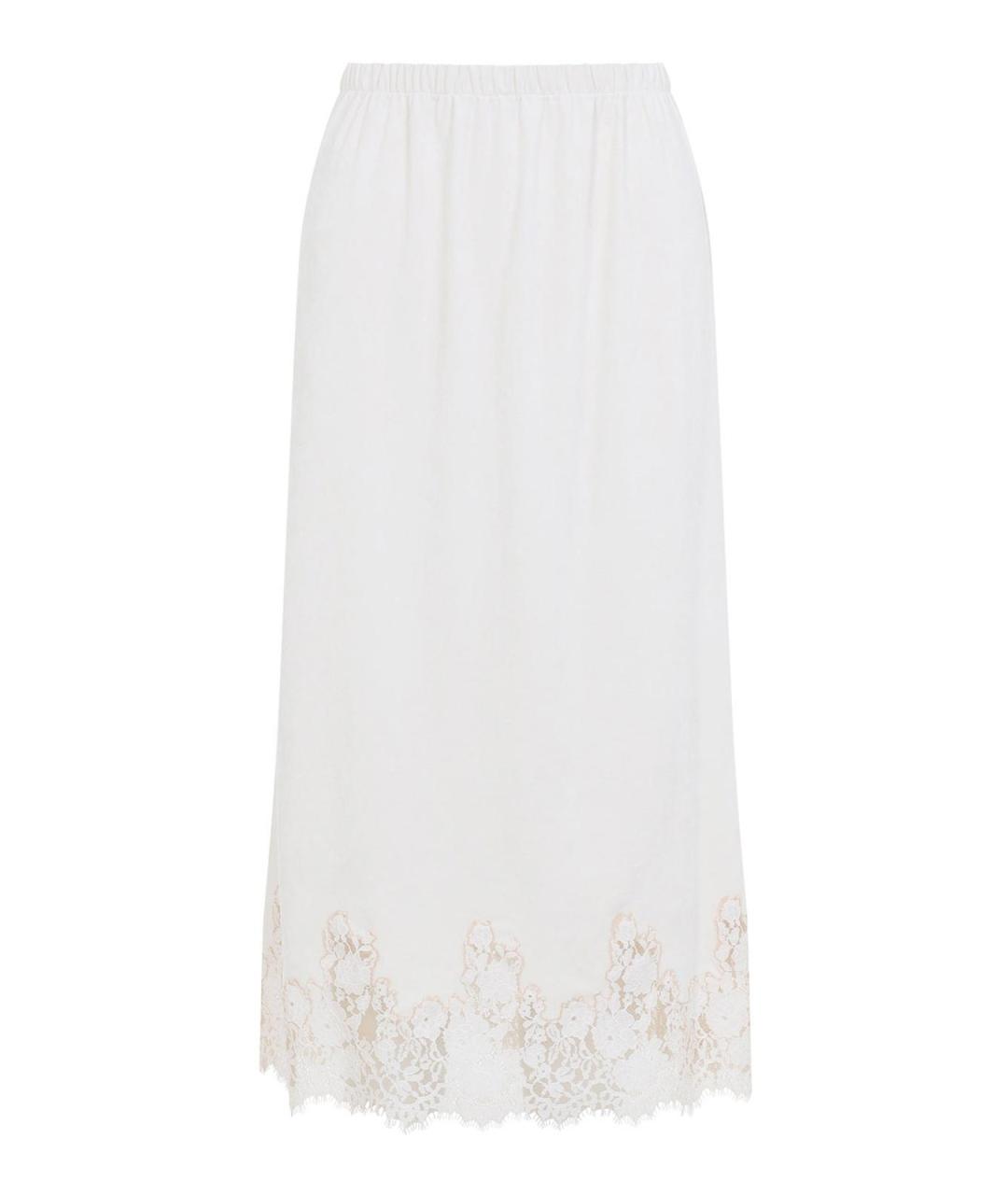 ALBERTA FERRETTI Бежевая полиэстеровая юбка миди, фото 1